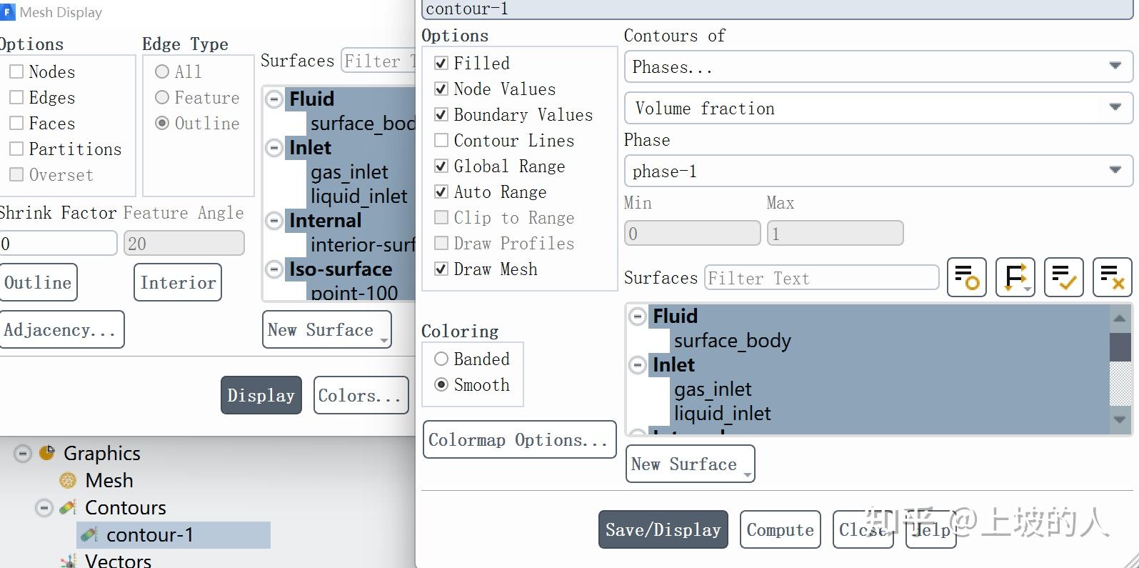 View Ruler Fluent fluent2021中点击contour中的draw mesh,如果需要显示其中的point,需要在那个draw mesh里面进行 ...