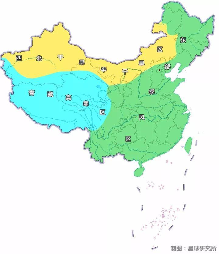 垂直温度带也在甘肃交汇▼五大植被区划仍是在甘肃交汇(中国植被区划