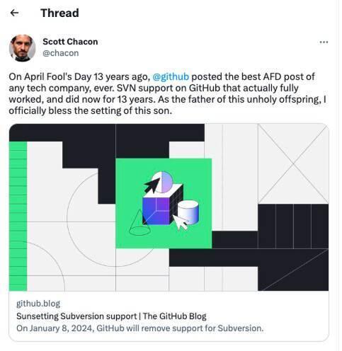 告别 SVN，Git 成“独苗”：GitHub 在 13 年后宣布淘汰 Subversion 支持 - 知乎