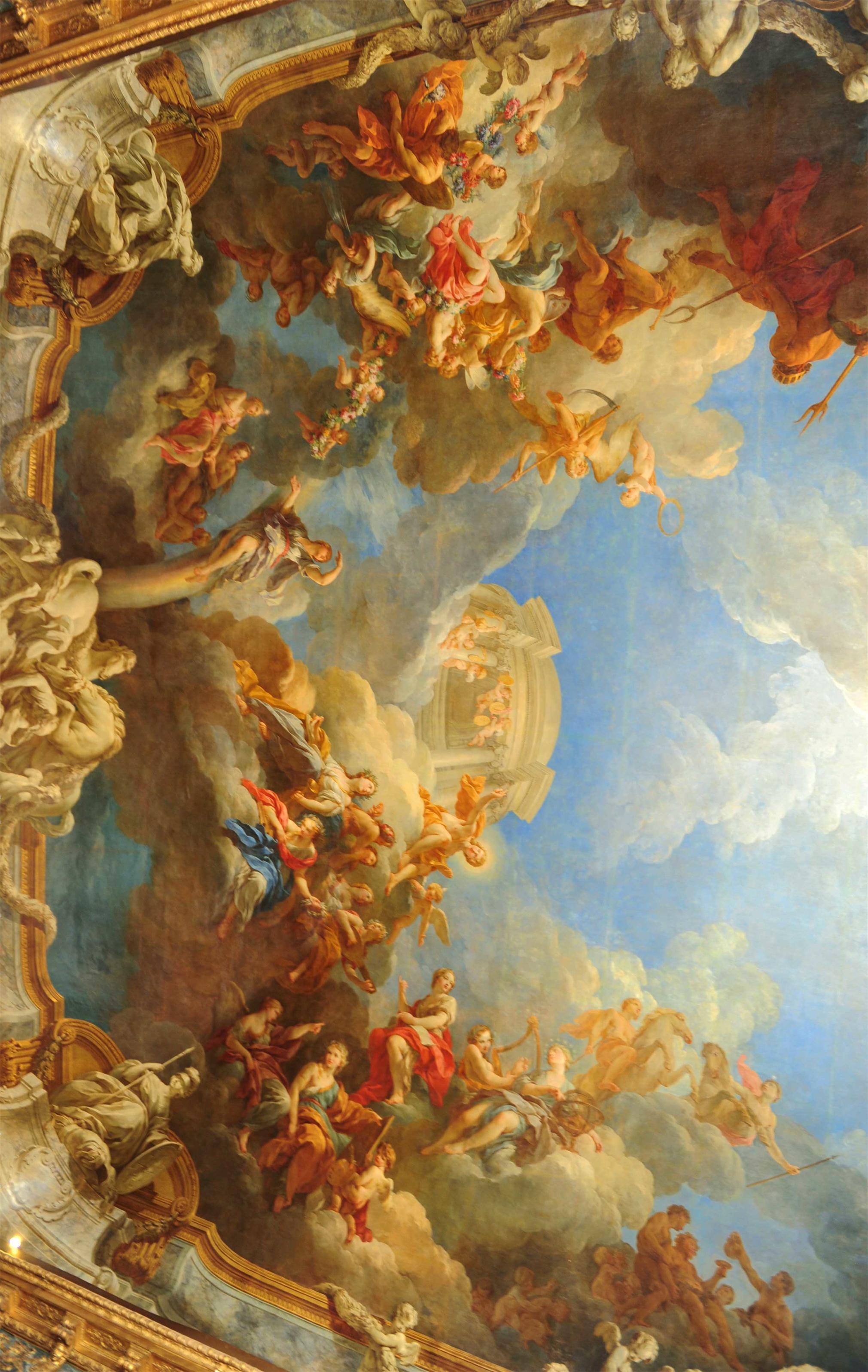 法国凡尔赛宫"九大行星下凡来":18个主厅(1)大力神厅,丰收厅【高清