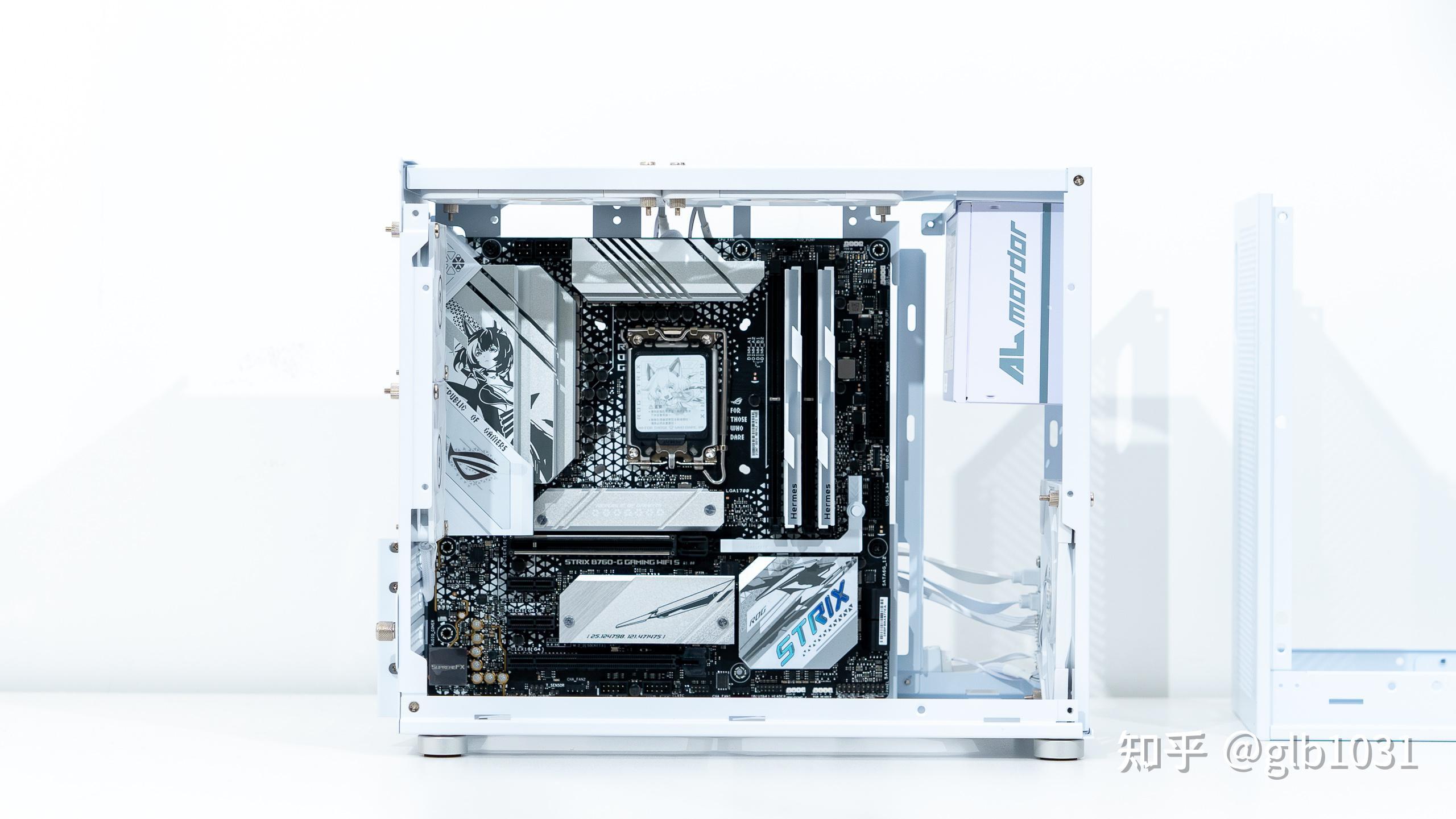 matx也紧凑华硕小吹雪s宏碁掠夺者索泰rtx4080super月白装机展示