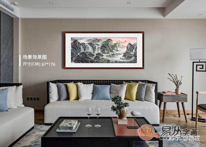 家里客厅挂什么画好?具备这五点的山水画更符合中国家庭的需求 - 知乎