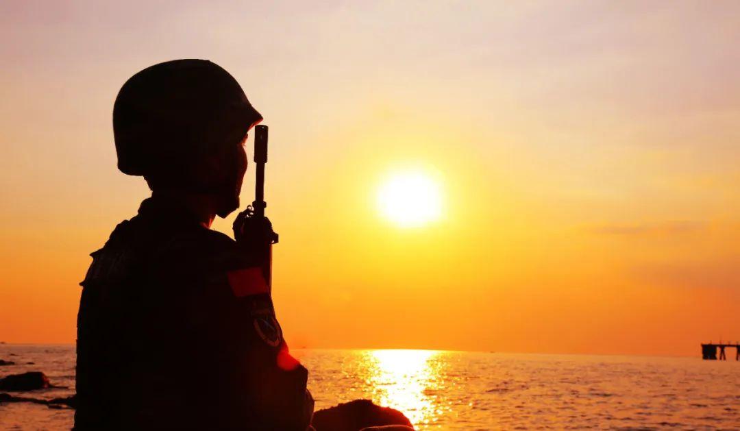 她缓缓抬起右手军礼冲过月光进入哨兵的瞳孔