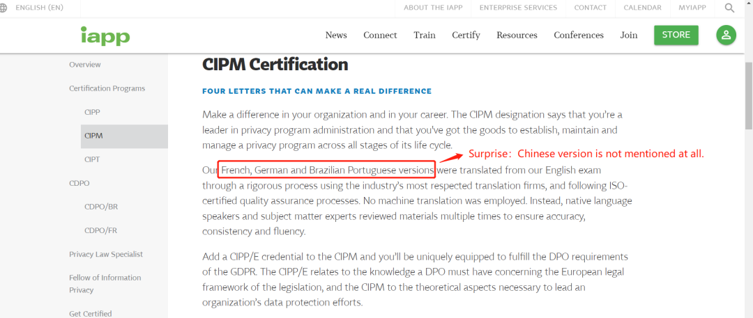 CIPM Antworten
