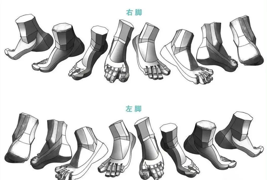 如何画好脚部?画穿鞋的脚?