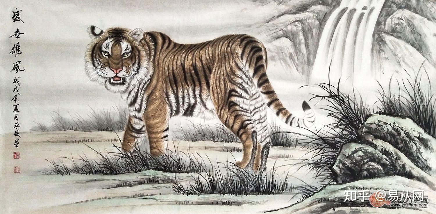 画虎名家|画家肖亚威笔下国画虎作品欣赏 - 知乎
