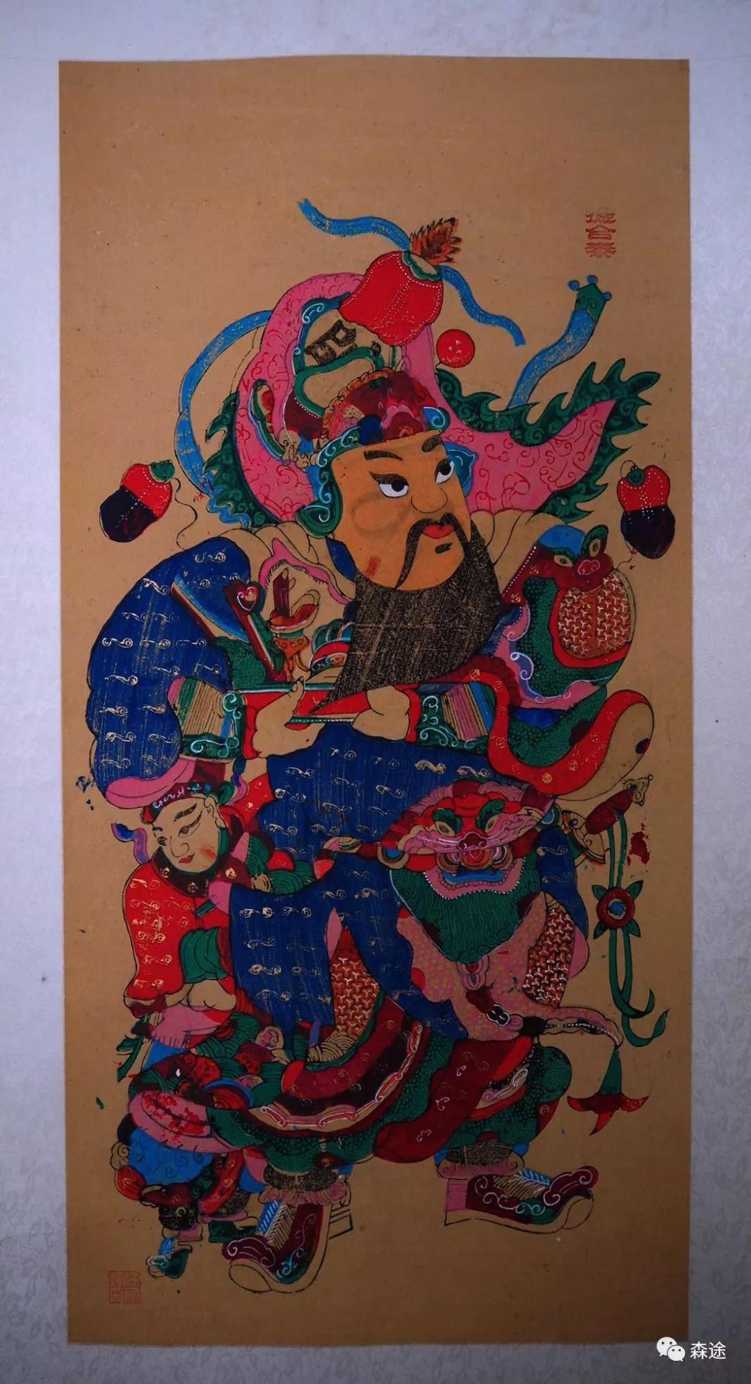 现在其几乎只是于有订购时才进行木板年画制作)徐家辉梁平木板年画而