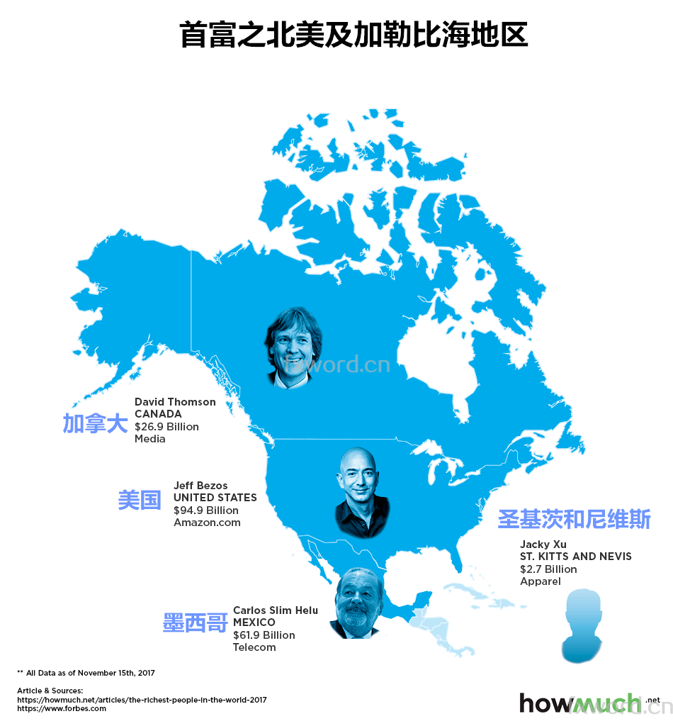 图解金融:世界地图上的各国首富 - 知乎