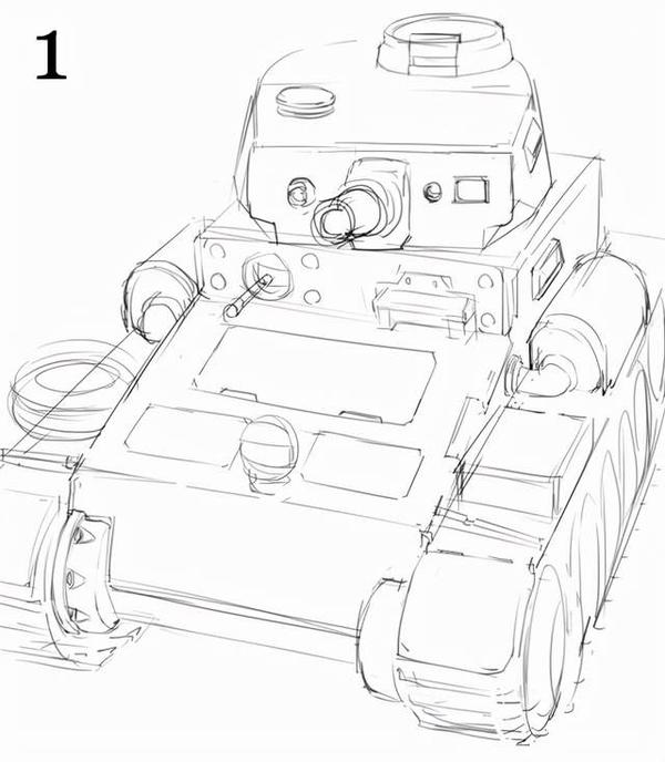 教你裝甲車坦克的畫法教程!