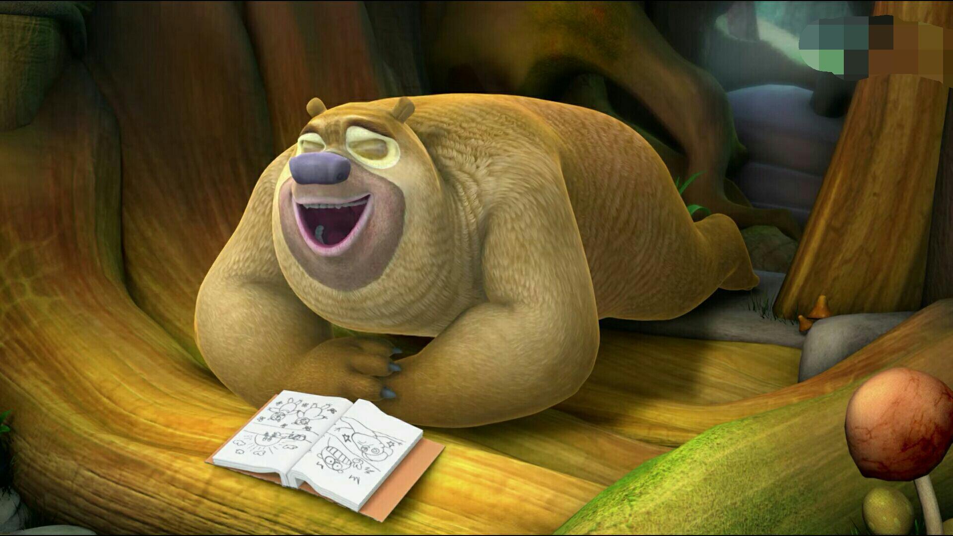 童年回忆:熊二竟然要当漫画家,结局让人意外,哈哈哈