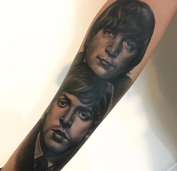 【纹身素材】披头士《艾比路》专辑封面50周年,好多人纹了同款纹身