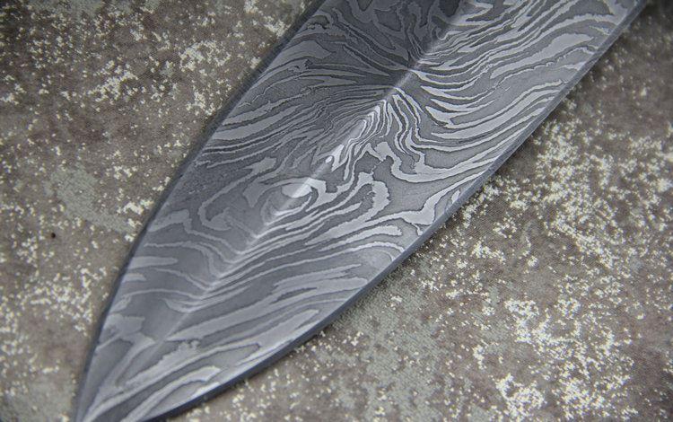 英国名匠比尔安德森手工大马士革双刃剑军刀正品野营刀