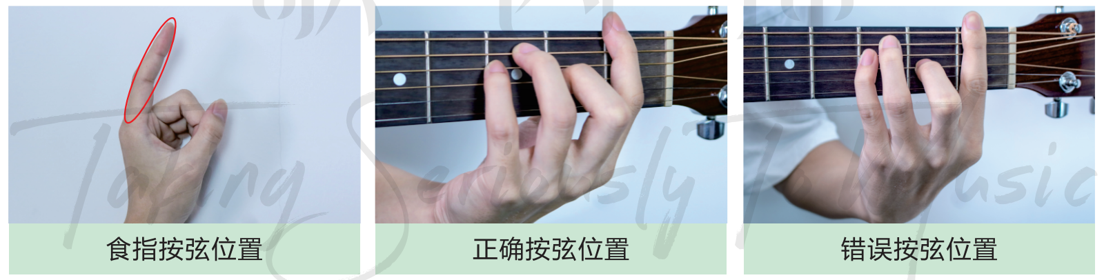 吉他大横按指法图图片