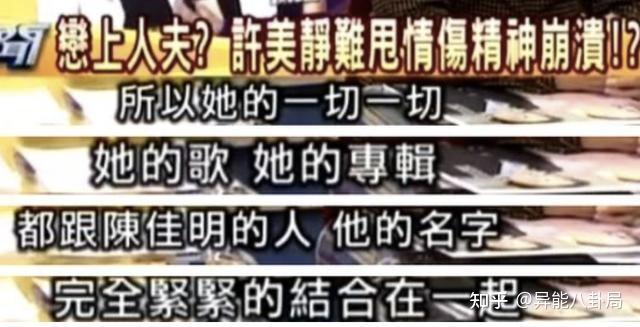 昔日天后许美静,被陈佳明迫害到疯?