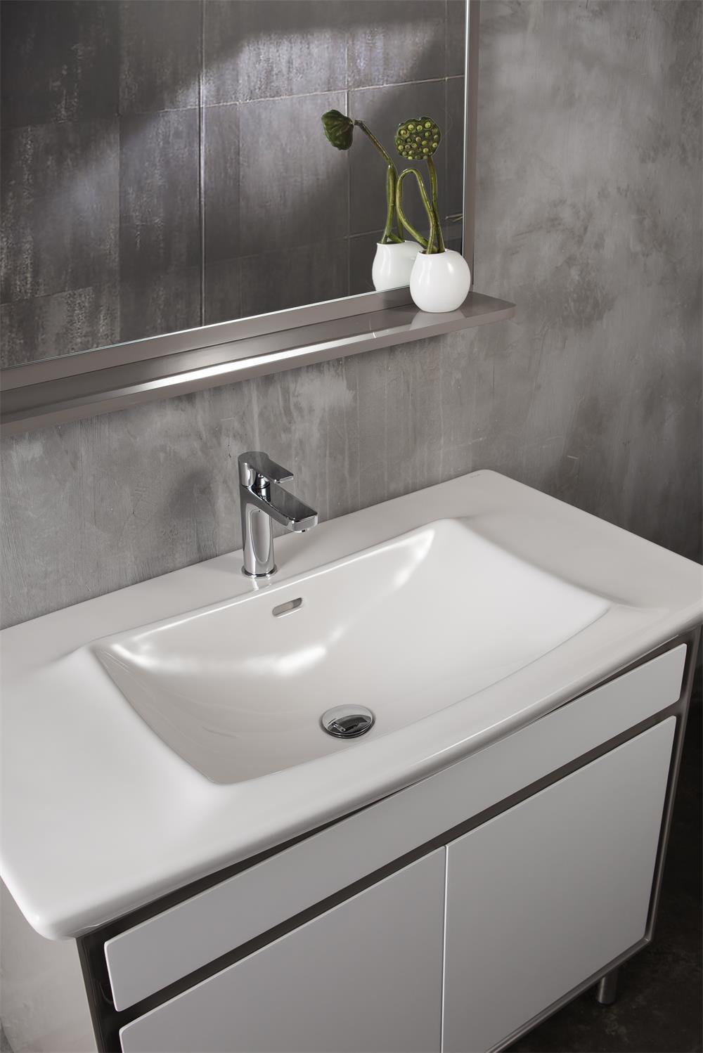 一体式台盆卫生间的点睛之笔