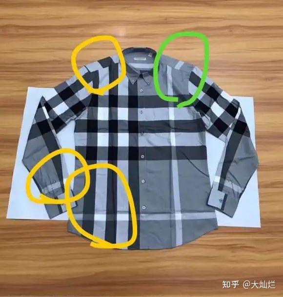 burberry格子衬衫卫衣真假鉴定点