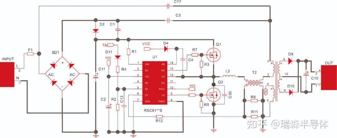 RS瑞森半导体助力实现优秀LLC谐振方案--PCB LAYOUT - 知乎