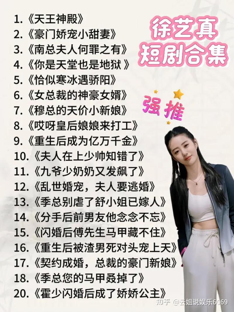 2025年1月短剧最火女演员前10名,您最喜欢谁? - 知乎
