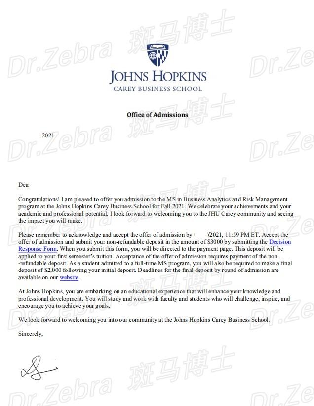  gmat 700 gpa 3 0 jhu ms business analytics and