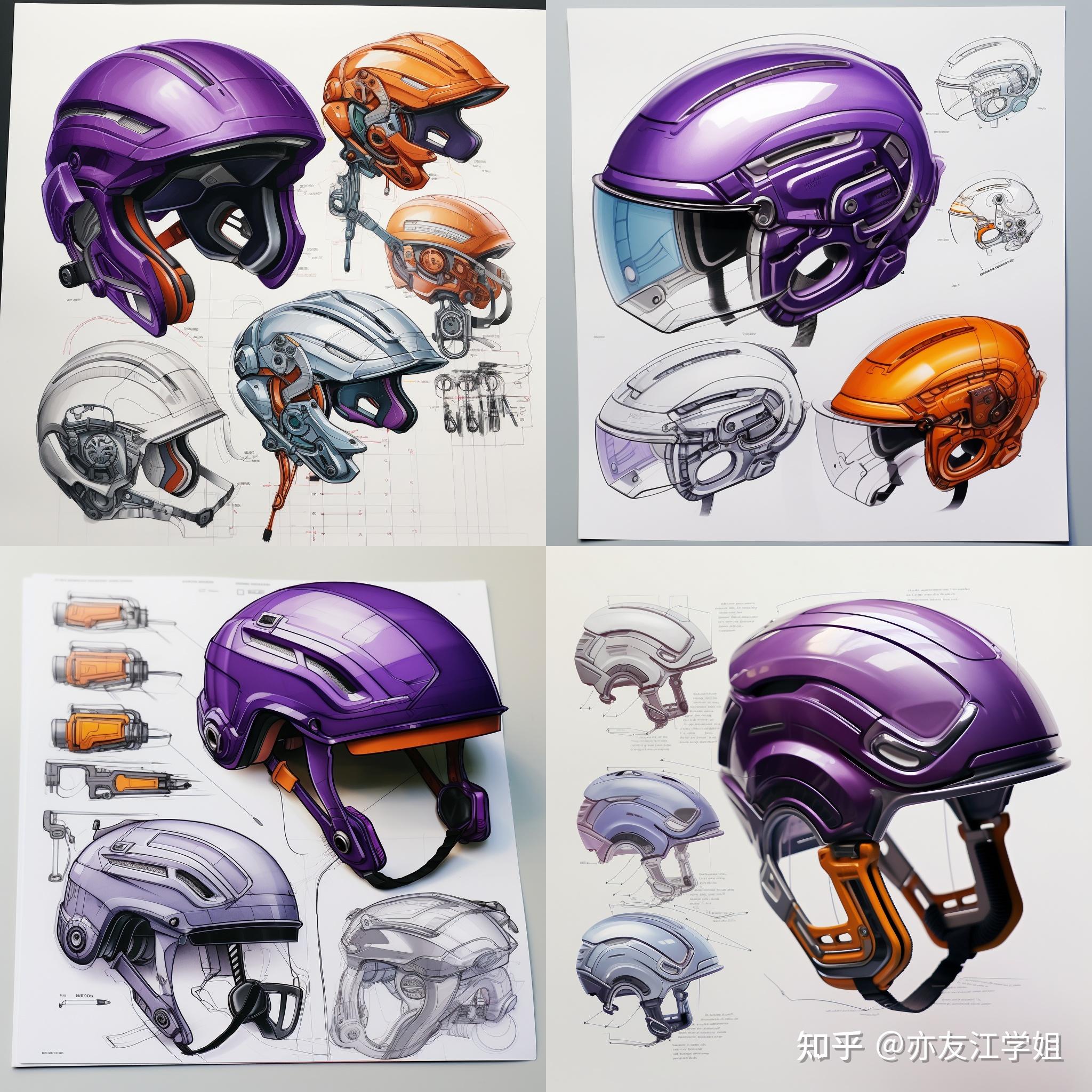ai设计素材分享 | 马克笔头盔分享 - 知乎