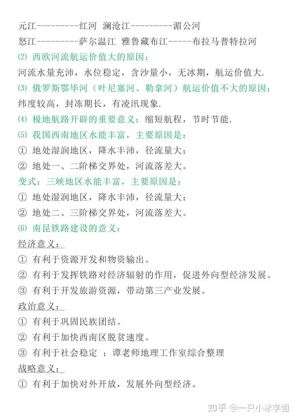 不会简答题 高考地理26个常见专题详细答题模板 手把手教你答 知乎