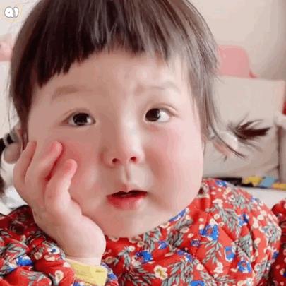 表情包大全丸子妹捂脸托脸的表情包