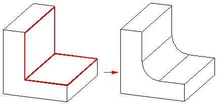 首先打开浩辰3d软件,然后选定倒圆功能,确定需要倒圆目标,输入半径