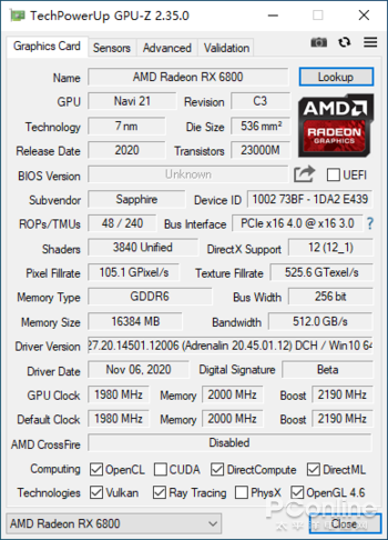 非公RX 6800（XT）首测：极致低噪音最能超的竟是RX 6800 - 知乎