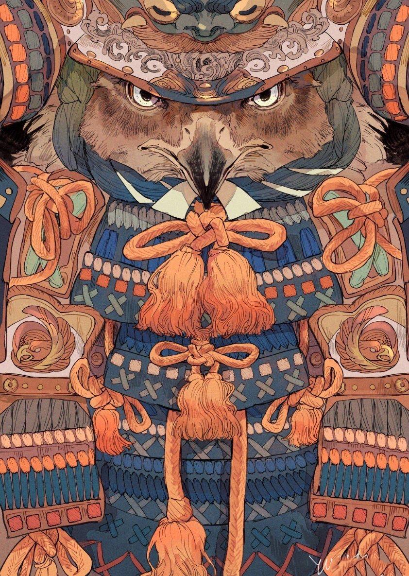 非常酷的动物拟人形态主题插画,造型霸气与可爱并存【日本插画师とび