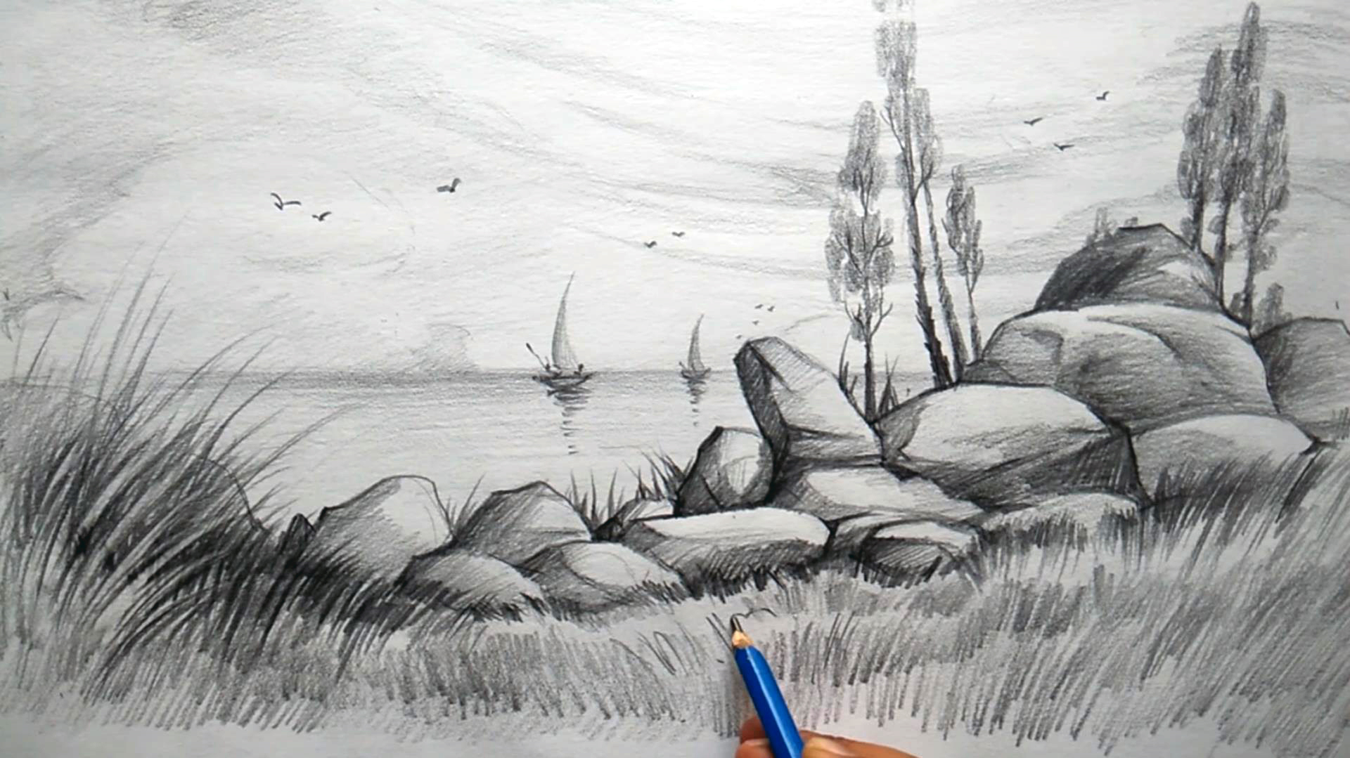 视频教程 | 让你轻松建立绘画自信心--简单风景