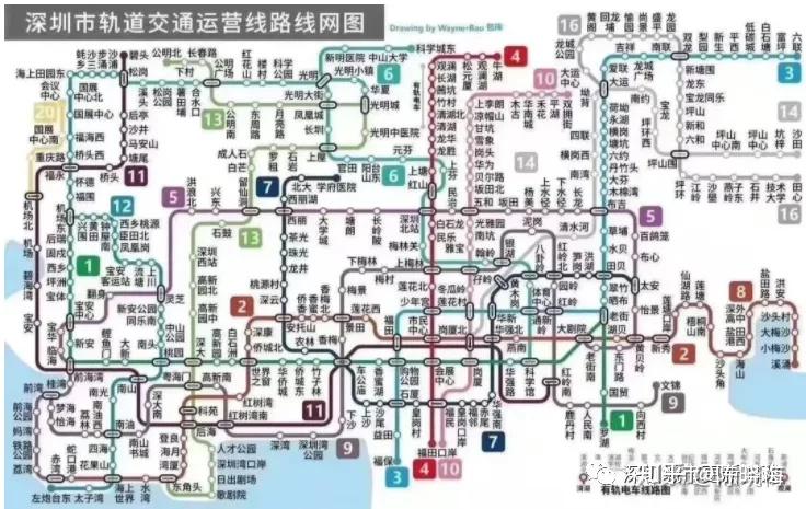 深圳地铁线路图（最详细，1-33号线），附高铁与城际线路图，持续更新 - 知乎