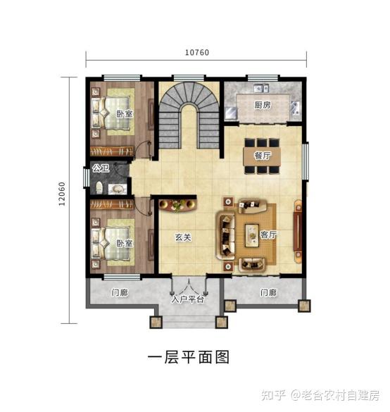 总算找到20万就能盖的农村二层别墅图纸,舒适大气,这2套怎么选 - 知乎