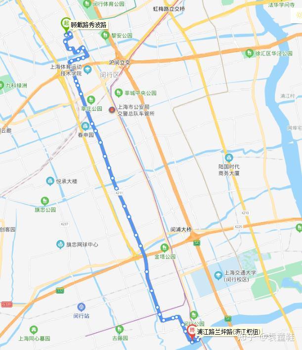 闵行21路公交车路线图图片