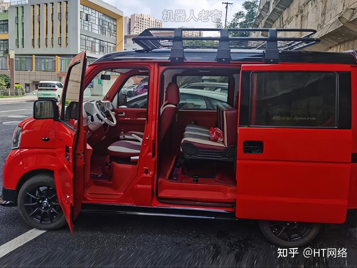 红如血的多功能露营车,铃木浪迪改装床车旅行,小面包打造摆摊车 - 知乎