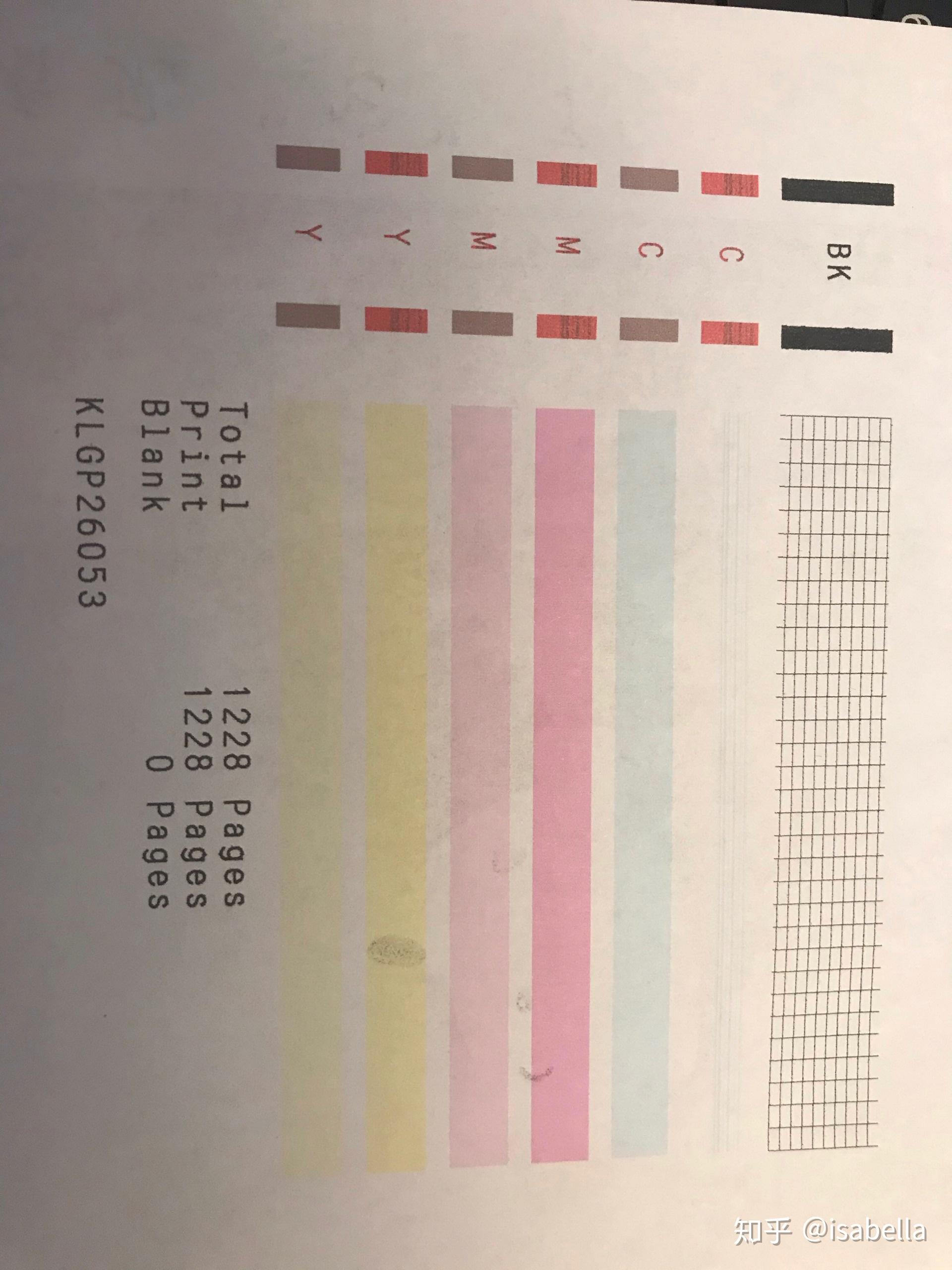 打印机图案检测如图请教大神墨盒还能不能救了