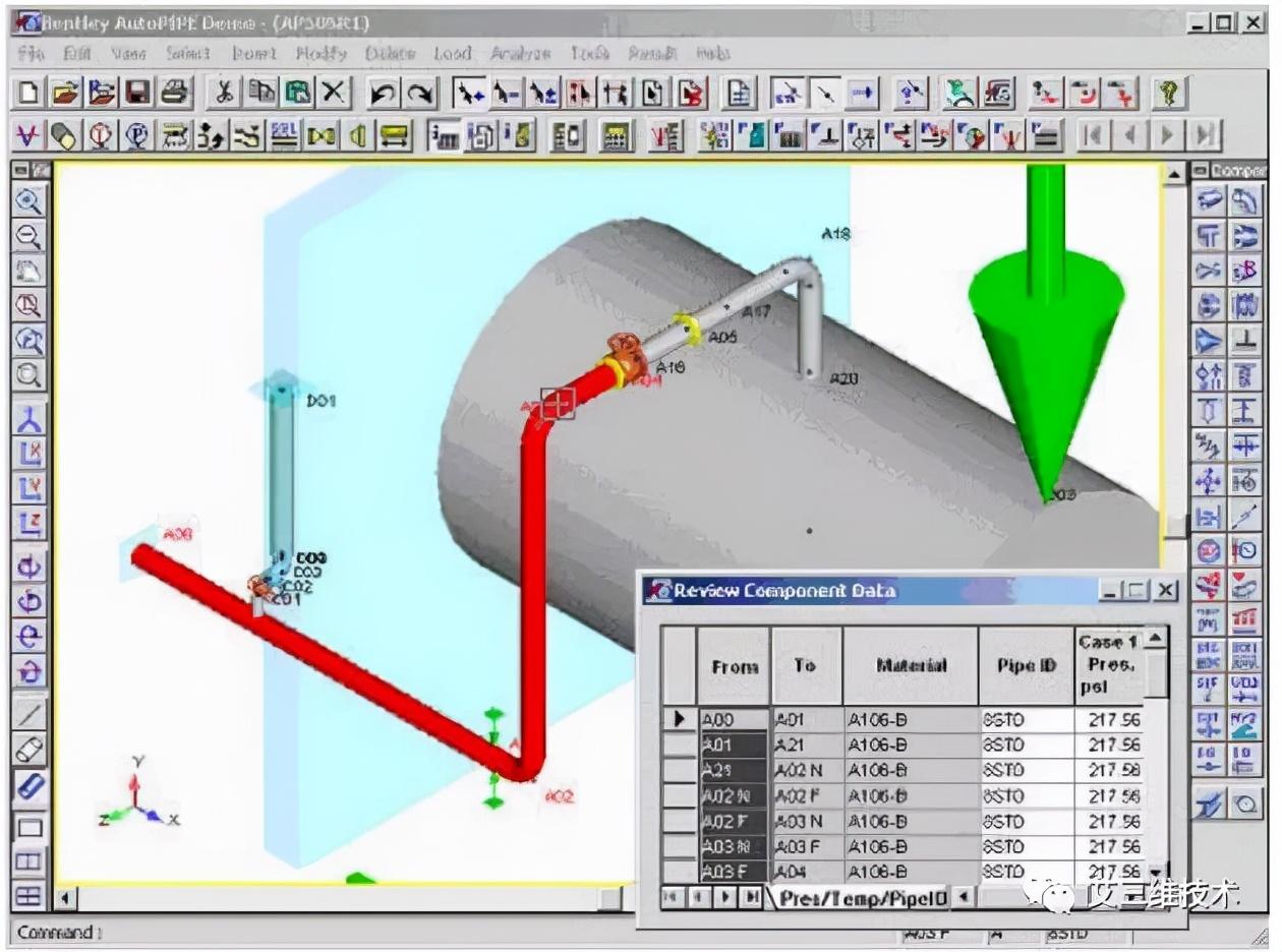 AutoPIPE管道设计和分析软件 具有13大功能，包括高级线性和非线性分析功能 知乎