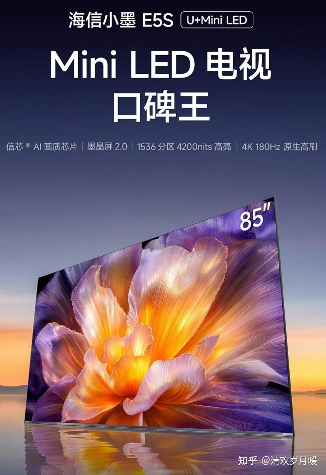 618换电视热门型号2选1:海信小墨E5S和TCL T7M Pro,全方位配置解读,一文看懂为什么海信小墨E5S能成为今年Mini LED电视最佳选择!