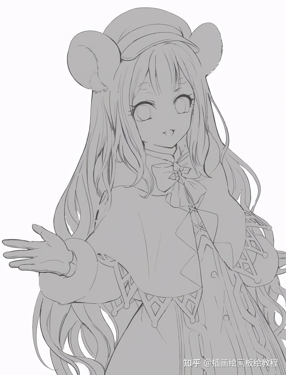 【绘画教程】sai新手入门基础教程!从草稿到完成sai入门零基础教程!