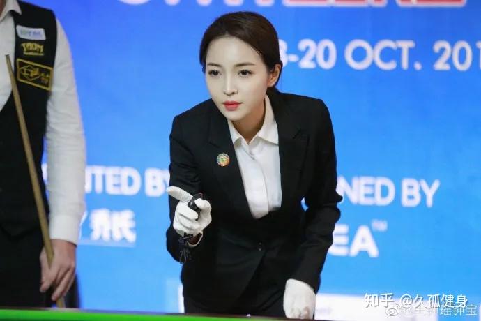 27岁的最美台球女神裁判竟然还单身网友我的户口本准备好了