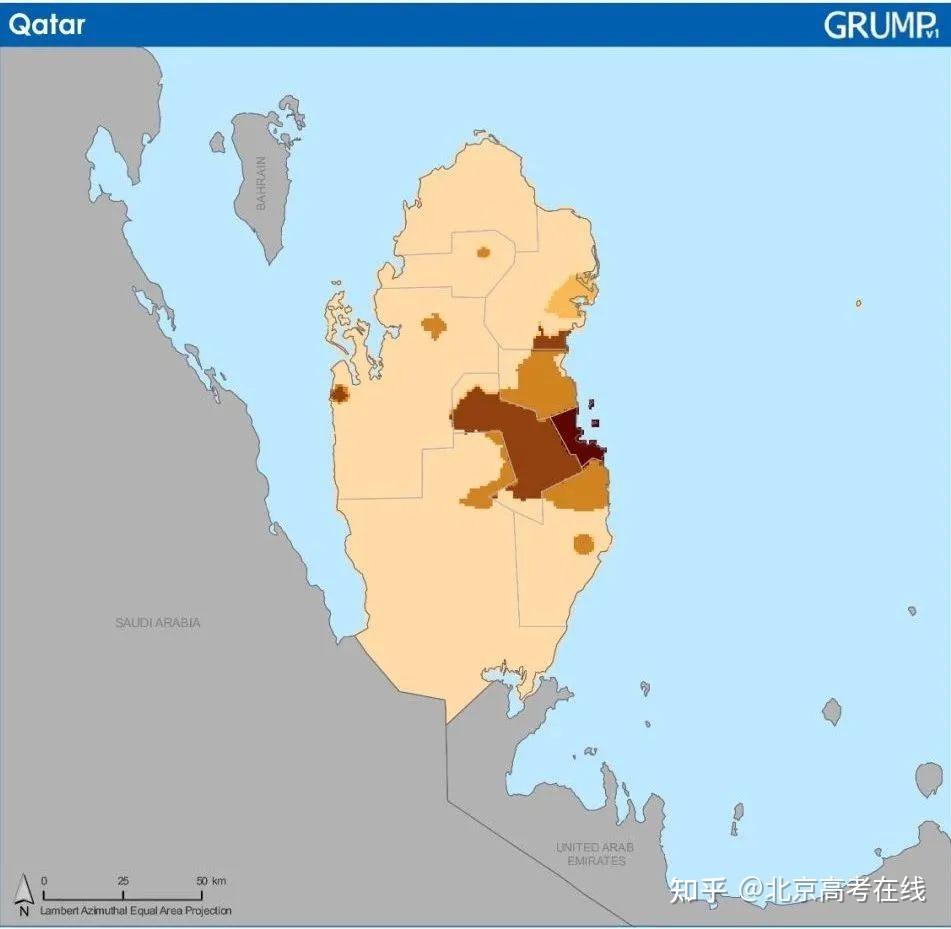【问题探究】卡塔尔人口分布