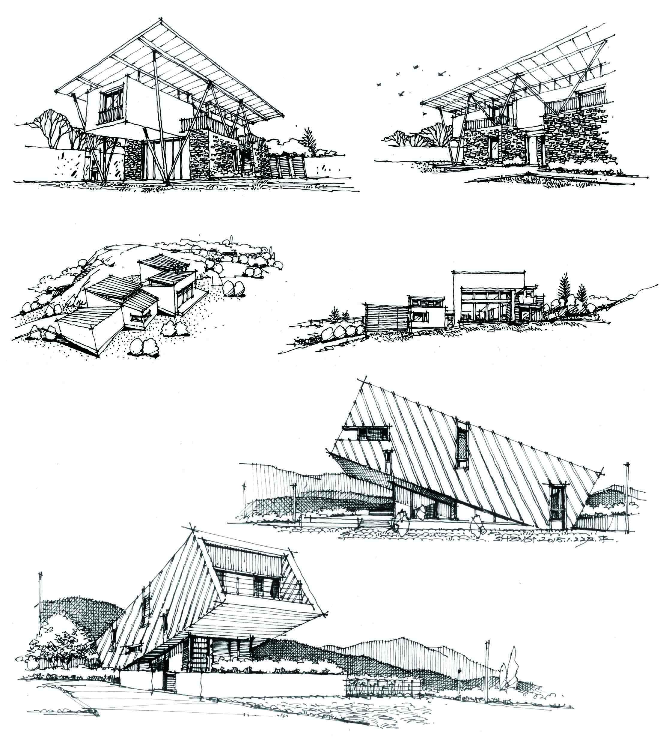 钢笔手绘建筑|纯艺术|钢笔画|xianzhixuanjue - 原创作品 - 站酷 (ZCOOL)