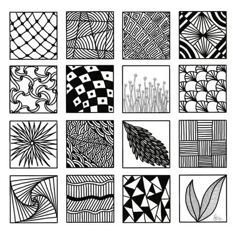 0316圆圈线条画禅绕画