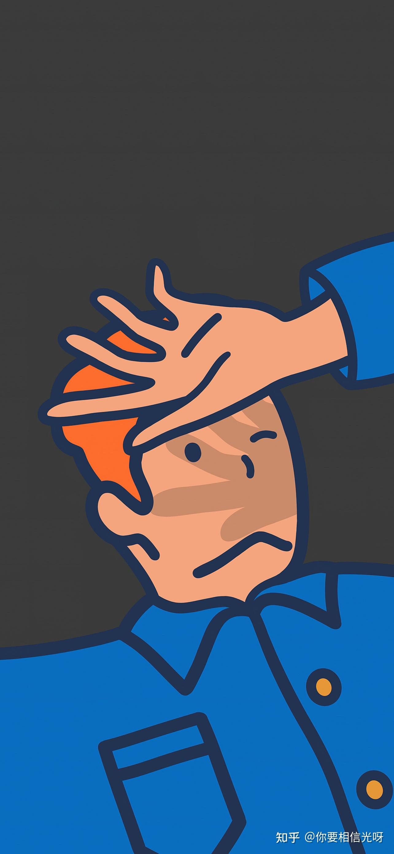 扔石头的小男孩