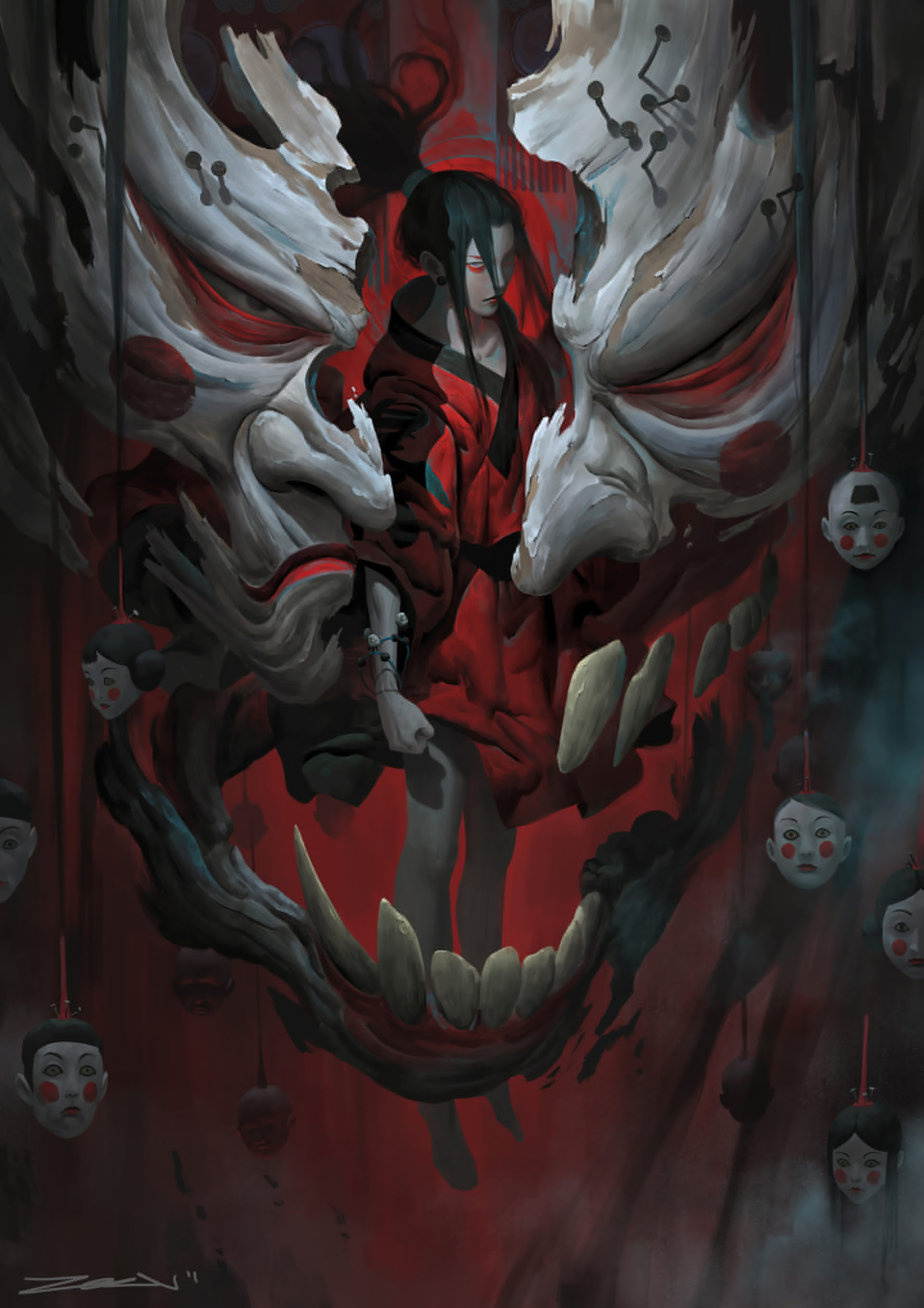 当阴间摆渡人遇上朋克风将会是怎样的结合?「画师推荐」