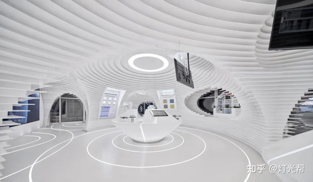 济南金茂绿建科技展厅,极简的科技之光