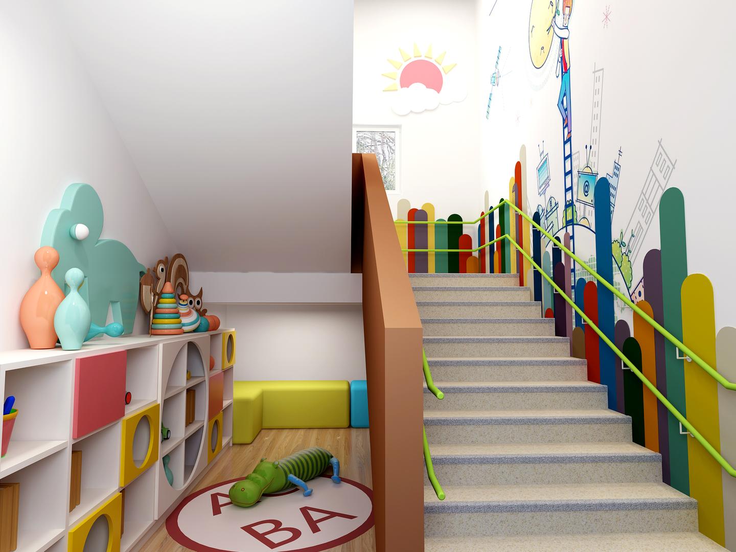 幼儿园楼梯间设计 - 知乎