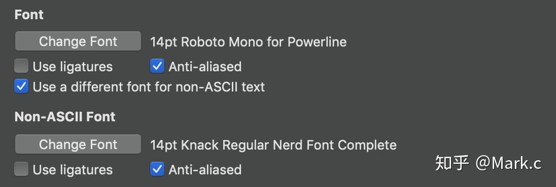 os x how to patch font for awesome terminal fonts