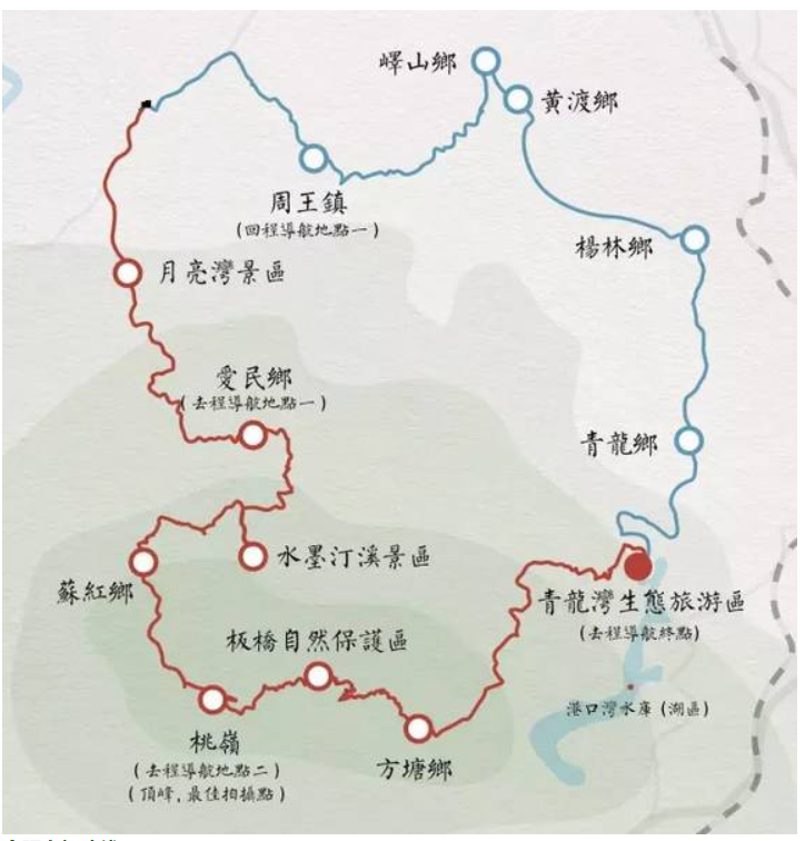 水墨汀溪风景区地图图片