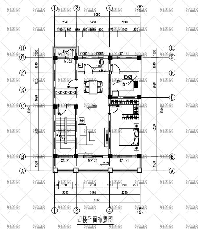 农村平房房屋设计图