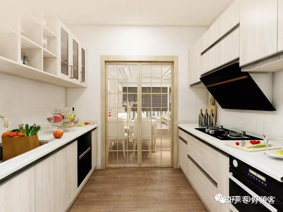二字型厨房:小空间巧利用